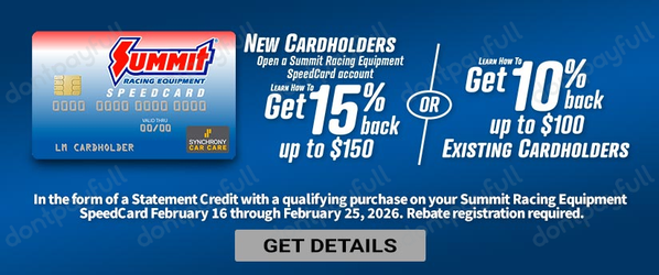 Summit Racing Promo Codes - 15% Off Coupon Feb 2026