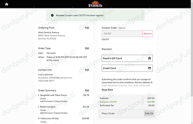 $5 Off Fazoli's Coupon, Promo Codes - July 2025