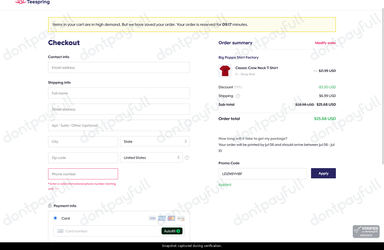 Verification proof for LEIZN9YH8F