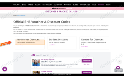BHS Discount Codes - 15% Off Voucher Code 2026