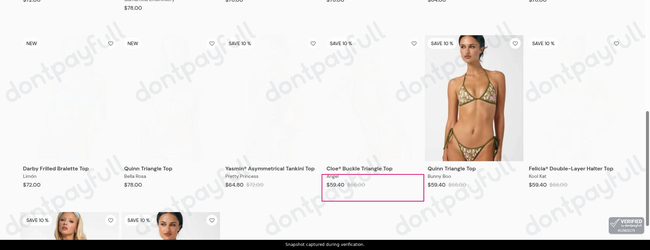 Snapshot of Blackbough Swim promo: 'Up to 10% Off New Arrivals' - captured during verification by DontPayFull on 29-Jun-2026.