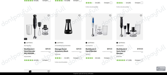 Snapshot of Braun promo: 'Hand Blenders from $29' - captured during verification by DontPayFull on 16-Aug-2026.
