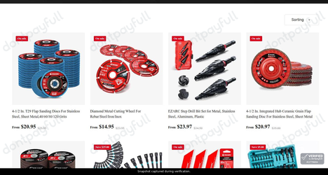 Snapshot of EZARC promo: 'Enjoy Up to 40% Off Automotive Repair Tools' - captured during verification by DontPayFull on 29-Jun-2026.