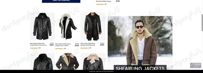 Snapshot of FJackets promo: 'Up to 50% Off Men's Outerwear' - captured during verification by DontPayFull on 24-Jul-2026.