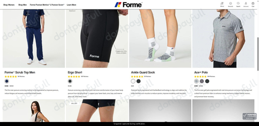Snapshot of Forme promo: 'Up to 45% Off New Arrivals for Men' - captured during verification by DontPayFull on 16-Jun-2026.
