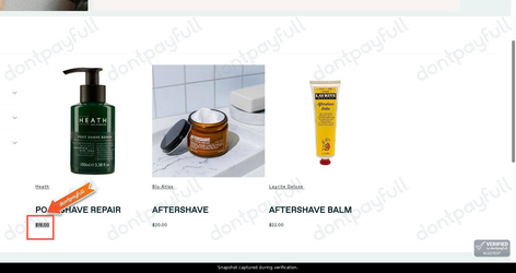 Snapshot of Henkey's promo: 'Find Aftershave Balms from Just $18' - captured during verification by DontPayFull on 30-Sep-2026.