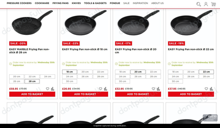 Snapshot of Kuhn Rikon promo: 'Up to 25% Off Cookware' - captured during verification by DontPayFull on 29-Sep-2026.