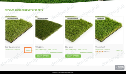 Snapshot of LazyLawn promo: 'Pet Products from £31' - captured during verification by DontPayFull on 17-Jun-2026.