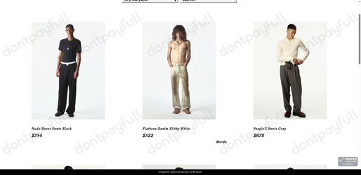 Snapshot of Magliano promo: 'Trousers Starting from $522' - captured during verification by DontPayFull on 26-Jun-2026.