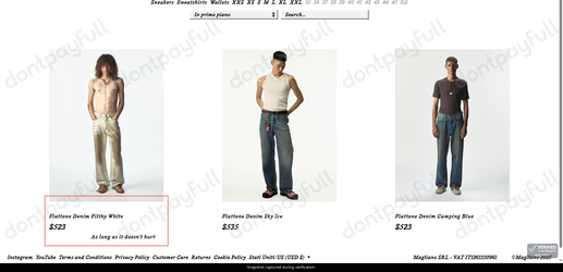 Snapshot of Magliano promo: 'Discover The Denim Collection from $523' - captured during verification by DontPayFull on 29-Jun-2026.