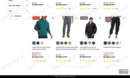 Snapshot of Mason Outfitters promo: 'Up to 75% Off Clothing' - captured during verification by DontPayFull on 24-Sep-2026.