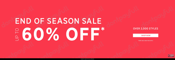 Snapshot of Mathers promo: 'Up to 60% Off Over 2,000 Styles' - captured during verification by DontPayFull on 03-Jul-2026.