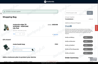 Motorola Coupon Codes - 50% Off Discount Code July 2026