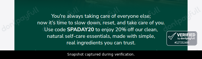 Verification proof for SPADAY20