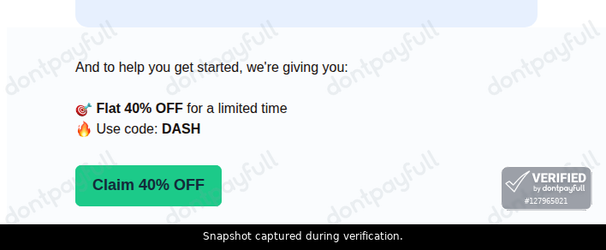 Verification proof for DASH