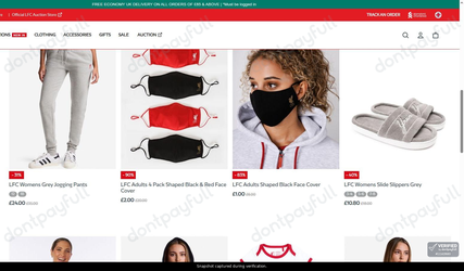 Snapshot of Liverpool Store promo: 'Up to 90% Off Women's Fashion Sale' - captured during verification by DontPayFull on 01-Aug-2026.