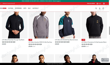 Snapshot of Liverpool Store promo: 'Get up to 70% Off Selected Men's Jackets' - captured during verification by DontPayFull on 01-Aug-2026.