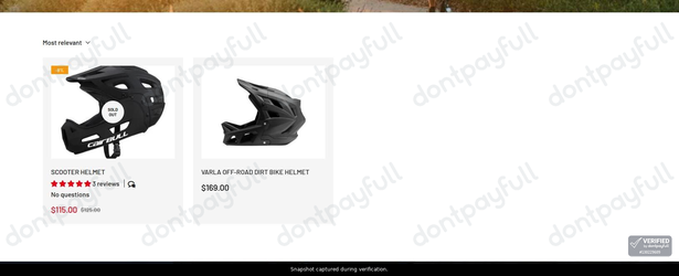 Snapshot of Varla Scooter promo: 'Enjoy Up to $10 Off Safety Accessories' - captured during verification by DontPayFull on 27-Jul-2026.