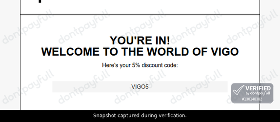 Verification proof for VIGO5