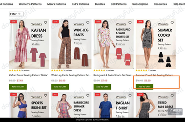 Snapshot of Winslet's promo: 'Up to 40% Off Breezy Dresses, Tops & Sets' - captured during verification by DontPayFull on 30-Sep-2026.