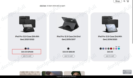 Snapshot of ZUGU promo: 'Save up to $10 on Protective Cases for iPad Pro 12.9' - captured during verification by DontPayFull on 21-Jul-2026.